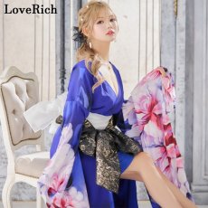 画像5: 【高級ライン】【2点セット】花柄 シフォン ミニスカート ロング 豪華 花魁 着物 ドレス コスプレ イベント ハロウィン (5)